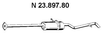 23.897.80 EberspächerEndschalldämpfer für MERCEDES A-KLASSE W168